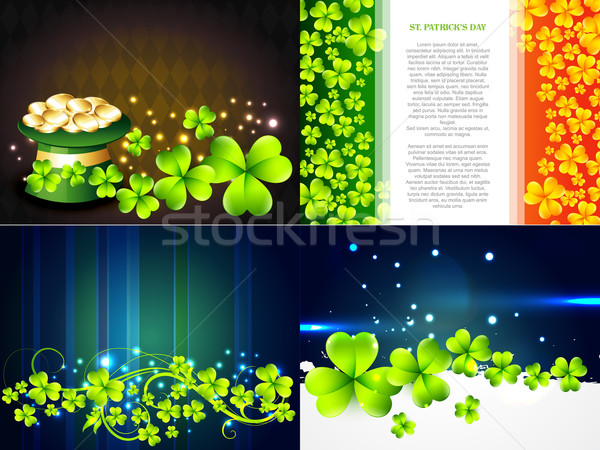 set of saint patrick's day background  Stock photo © Pinnacleanimates