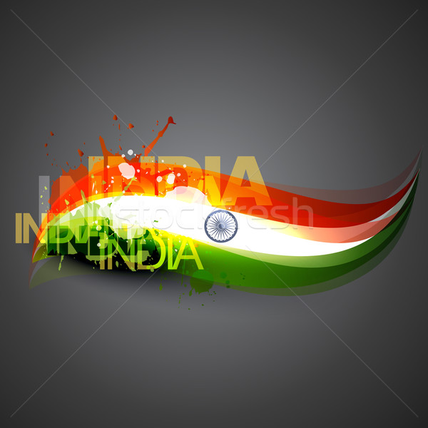 印度 旗 向量 設計 抽象 世界 商業照片 © Pinnacleanimates