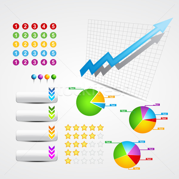 set of business and web elements Stock photo © Pinnacleanimates