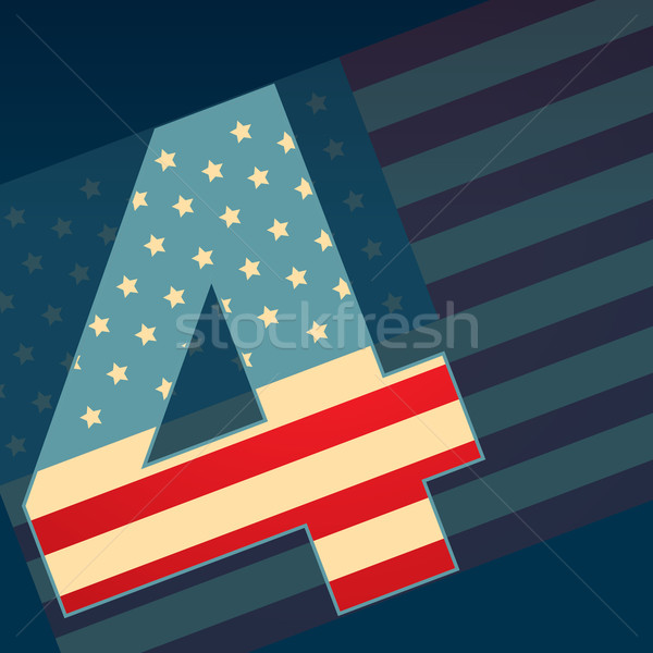 4th of july american independence day Stock photo © Pinnacleanimates