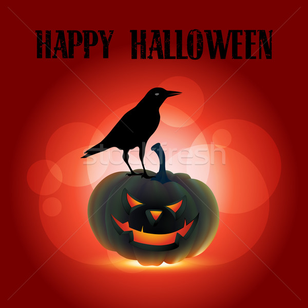 Korkutucu halloween dizayn vektör örnek ev Stok fotoğraf © Pinnacleanimates