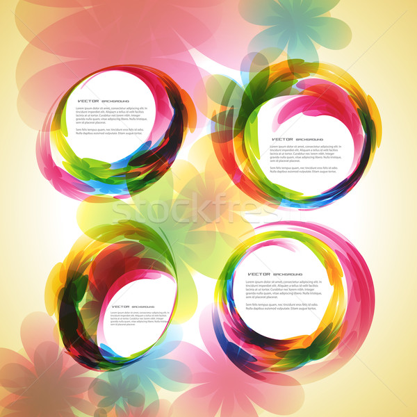 Abstract communie vector ingesteld ruimte oranje Stockfoto © Pinnacleanimates