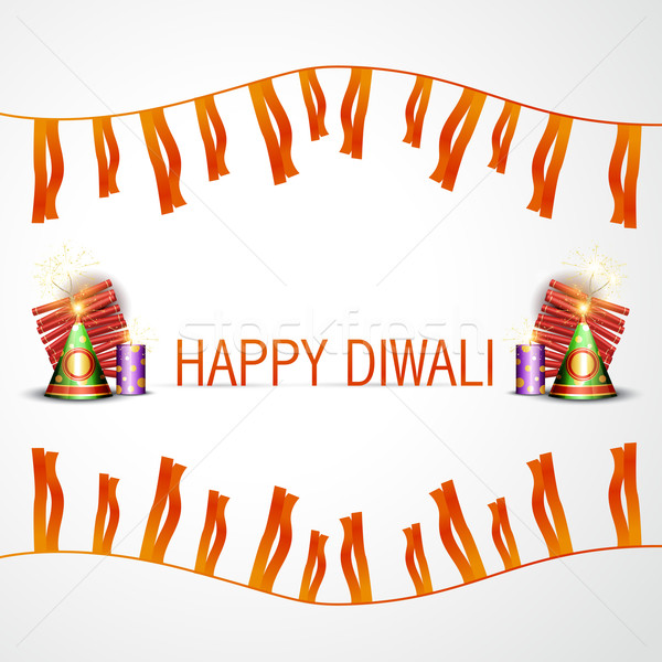 Stock photo: happy diwali background