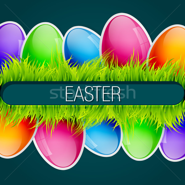 Gyönyörű húsvét terv űr boldog absztrakt Stock fotó © Pinnacleanimates