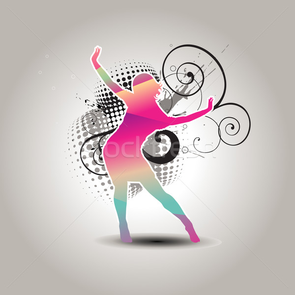 vector dancing girl Stock photo © Pinnacleanimates