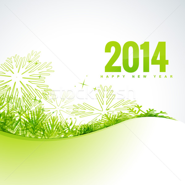 stylish happy new year design Stock photo © Pinnacleanimates