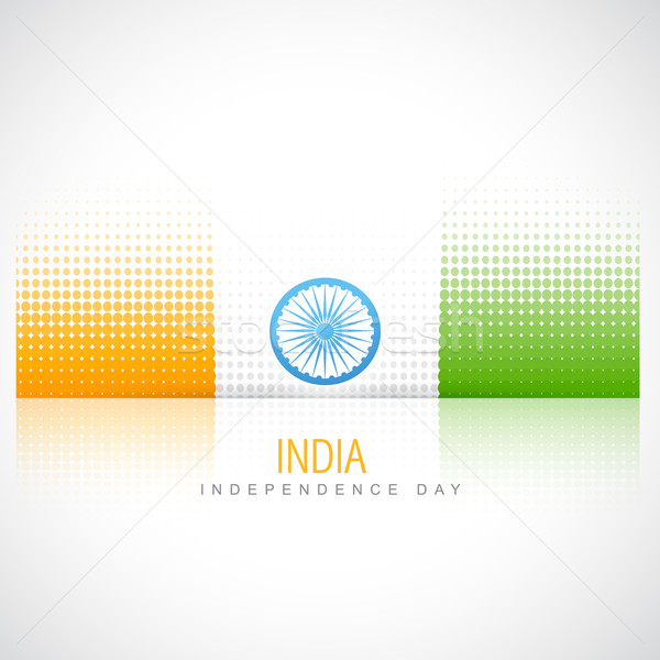 Stock photo: creative indian flag
