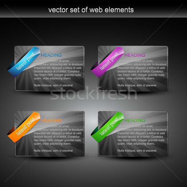 Web elemanları göstermek uzay çerçeve Stok fotoğraf © Pinnacleanimates