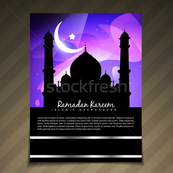 スタイリッシュ ラマダン テンプレート ムスリム 祭り 抽象的な ストックフォト © Pinnacleanimates