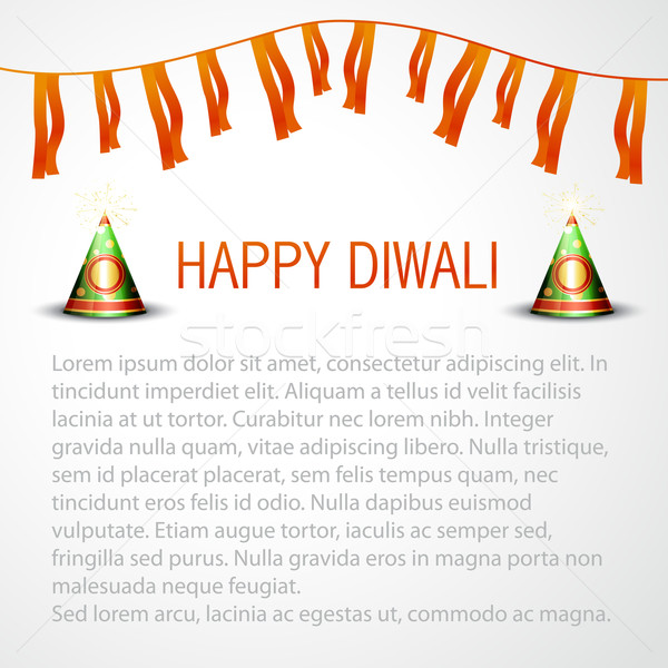 happy diwali vector background Stock photo © Pinnacleanimates