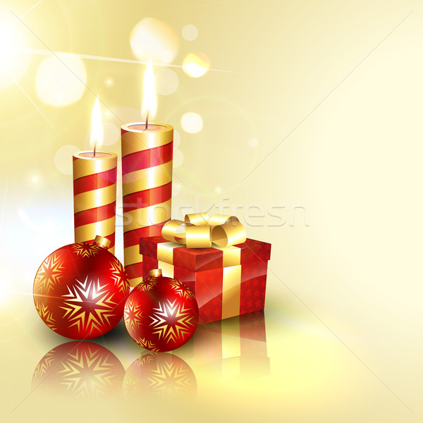 Vrolijk christmas elegante vector abstract vak Stockfoto © Pinnacleanimates