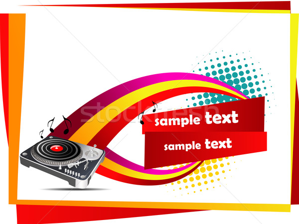 Stock photo: vector colorful music background