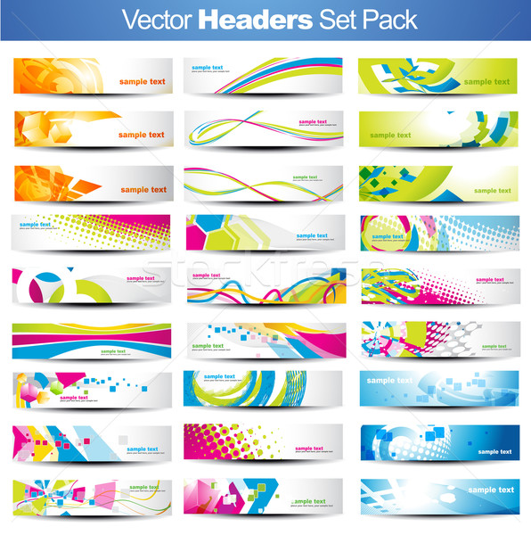 Vektor mega Set Textur abstrakten Design Stock foto © Pinnacleanimates