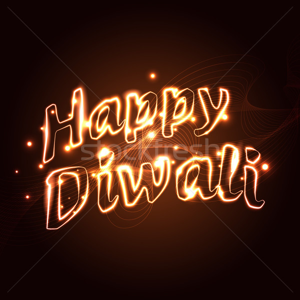 Happy diwali text   Stock photo © Pinnacleanimates
