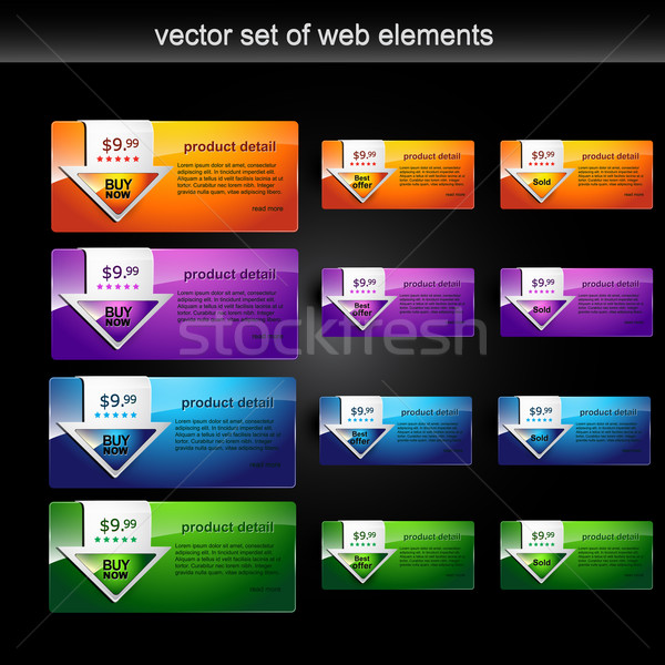 web element set Stock photo © Pinnacleanimates