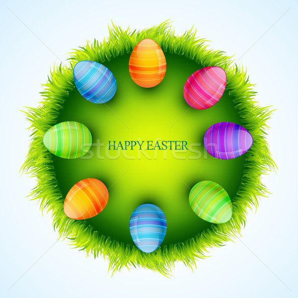 Színes húsvéti tojás elegáns húsvét űr tavasz Stock fotó © Pinnacleanimates