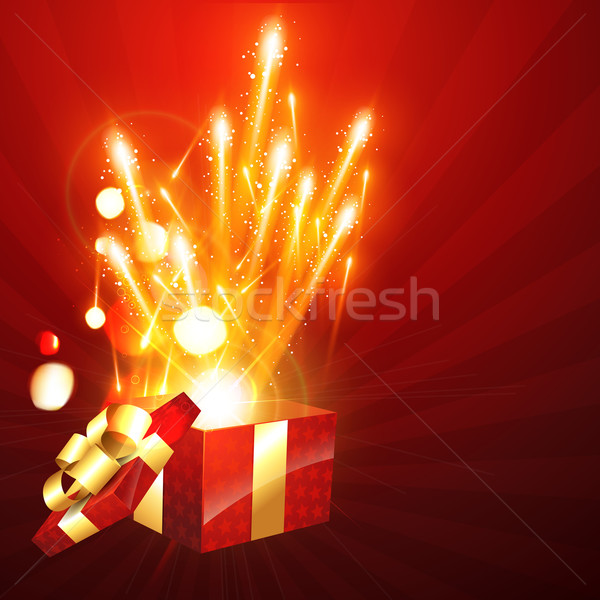 gift box bursting Stock photo © Pinnacleanimates