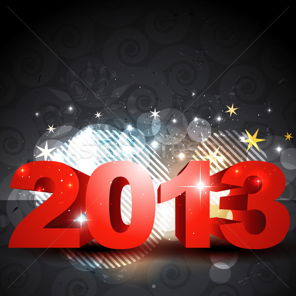 shiny new year design Stock photo © Pinnacleanimates