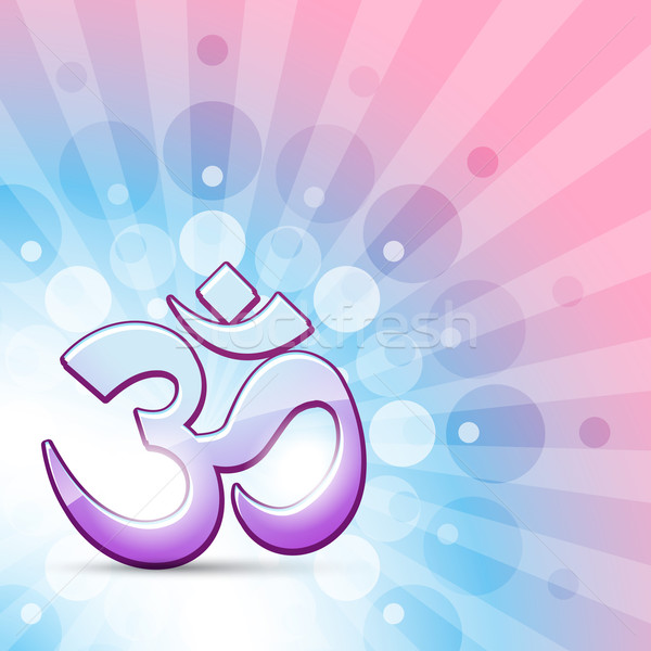 vector hindu om symbol Stock photo © Pinnacleanimates