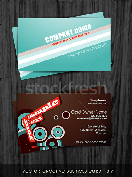 creative business card template Stock photo © Pinnacleanimates