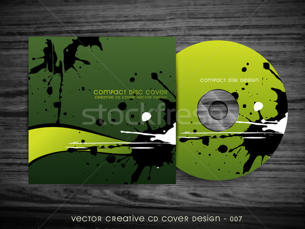 Tinta Splash cd diseno vector estilo Foto stock © Pinnacleanimates