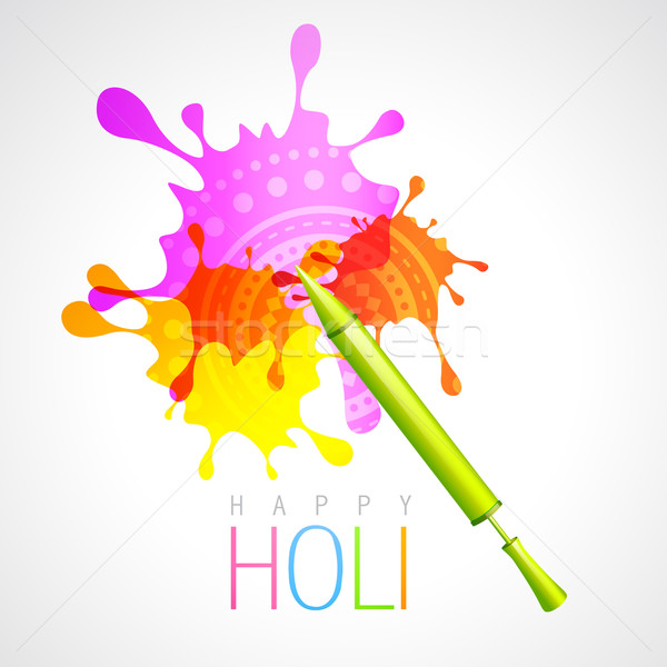 holi pichkari Stock photo © Pinnacleanimates