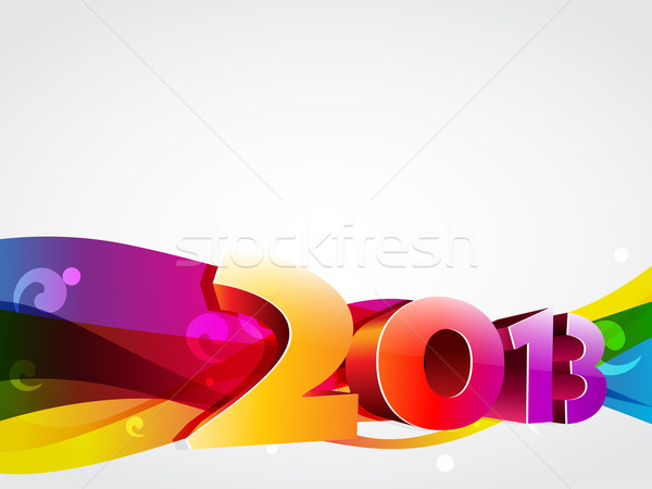 creative happy new year design Stock photo © Pinnacleanimates