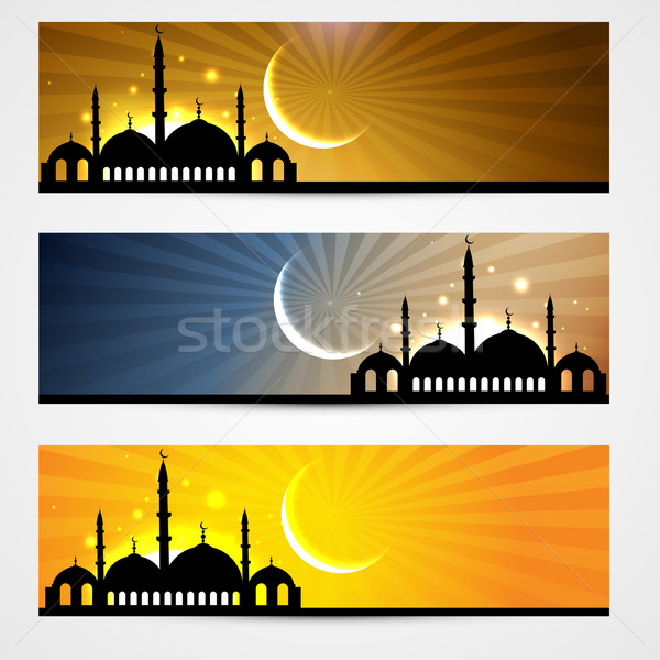 Ramadan set abstract design arte Foto d'archivio © Pinnacleanimates