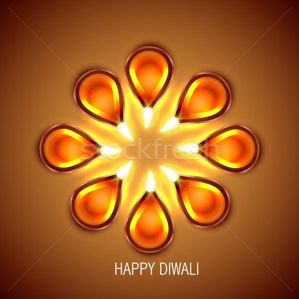 happy diwali background Stock photo © Pinnacleanimates
