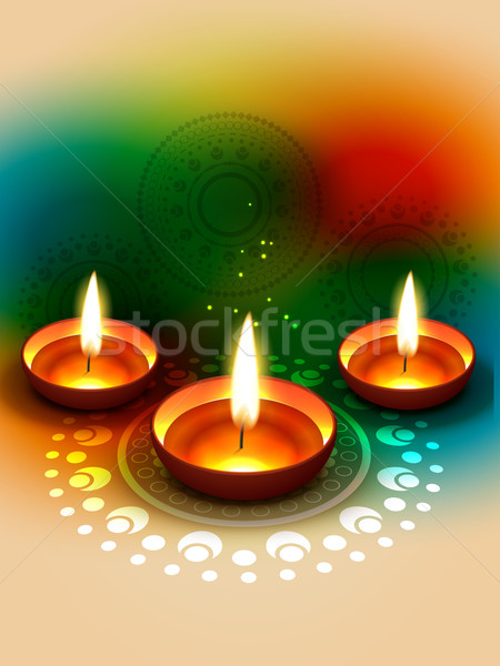 Fericit diwali elegant vector proiect lumina Imagine de stoc © Pinnacleanimates