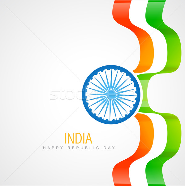 Kreative indian Flagge Design Illustration abstrakten Stock foto © Pinnacleanimates