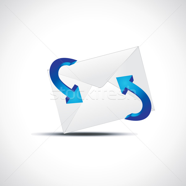 Vektor E-Mail Symbol arrow Mail Symbol Stock foto © Pinnacleanimates