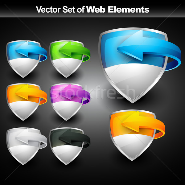 Web display elemento frame arancione Foto d'archivio © Pinnacleanimates
