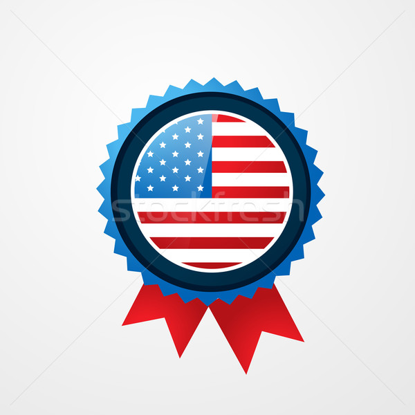 Odznakę wektora amerykański dzień etykiety Zdjęcia stock © Pinnacleanimates
