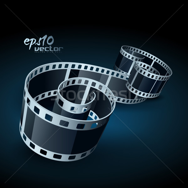 Vektor filmszalag valósághű 3D művészet űr Stock fotó © Pinnacleanimates