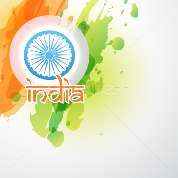 Kreative indian Flagge Vektor Grunge Stil Stock foto © Pinnacleanimates