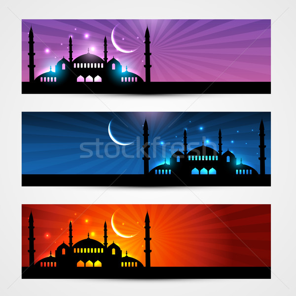 ramadan and eid headers Stock photo © Pinnacleanimates