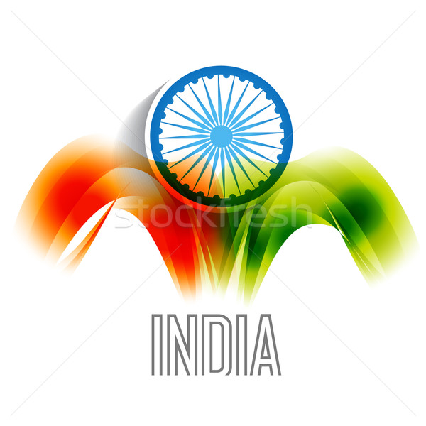 Indian Flagge Vektor Design orange Rad Stock foto © Pinnacleanimates