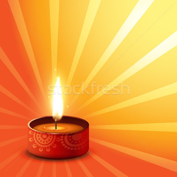 Diwali festival vector gelukkig licht ontwerp Stockfoto © Pinnacleanimates