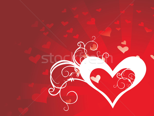 Heart background vector Stock photo © Pinnacleanimates
