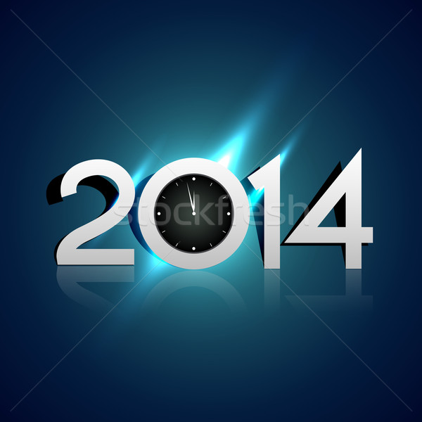 Stock photo: creative 2014 new year