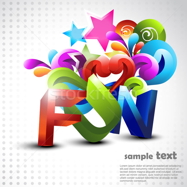 Vettore divertimento design digitale poster line Foto d'archivio © Pinnacleanimates