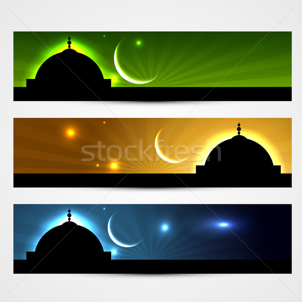 Ramadan vector set abstract proiect artă Imagine de stoc © Pinnacleanimates