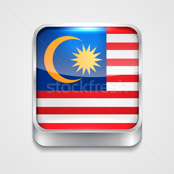 旗 馬來西亞 向量 3D 風格 圖標 商業照片 © Pinnacleanimates