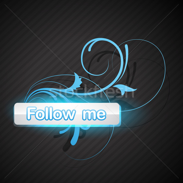 follow me button Stock photo © Pinnacleanimates