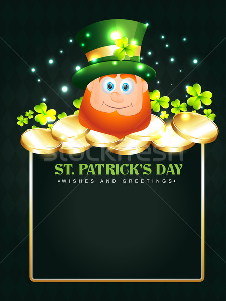 happy leprechaun Stock photo © Pinnacleanimates