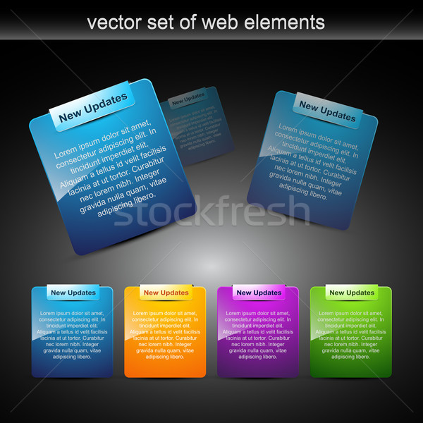 vector web elements for web projects Stock photo © Pinnacleanimates