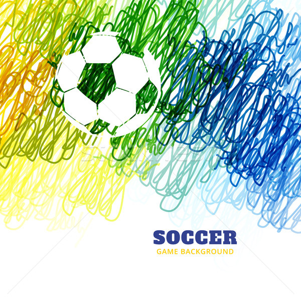 colorful football vector Stock photo © Pinnacleanimates