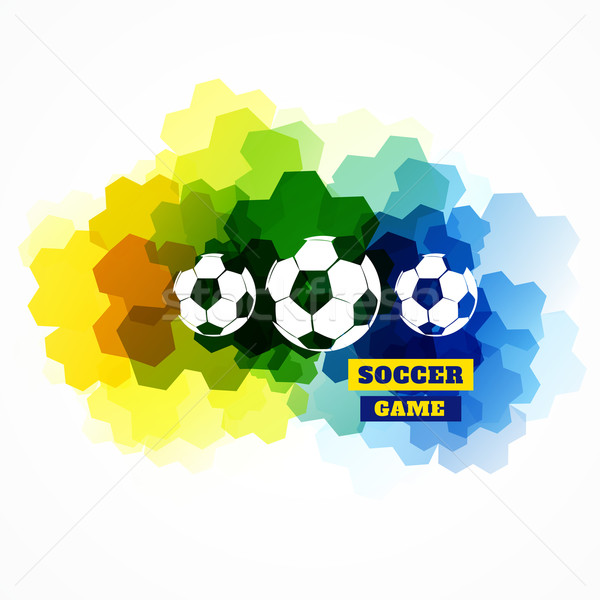 カラフル サッカー デザイン 創造 抽象的な ベクトル ストックフォト © Pinnacleanimates