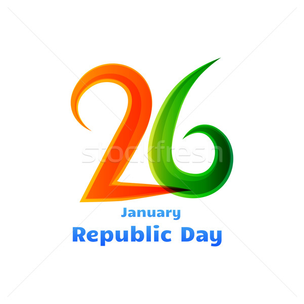 26th republic day celebration design Stock photo © Pinnacleanimates